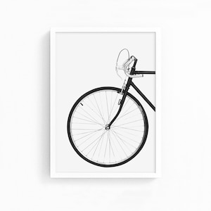Bicycle Wall Art, Black and White Print, Bike Print, Printable Wall Art, Affiche Scandinave, Digital Download,Large Wall Art,Prints Wall Art
