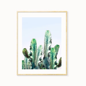 Cactus Photo Print, Desert Collage Art, Wall Art Decor, California Cactus, Southwestern Print, California Desert Print, Cactus Digital Print image 2