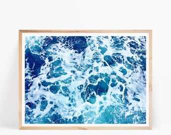 Ocean Print, Ocean Printable, Coastal Decor, Ocean Wall Art, Sea Print, Beach Print, Ocean Art, Beach Printable, Blue Water Print, Sea Art