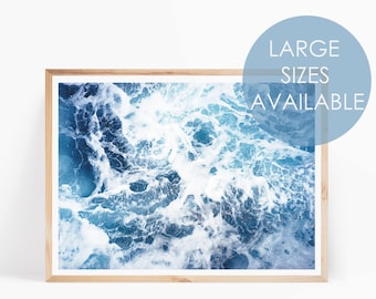 Ocean Wall Art, Ocean Print, Sea Print, Ocean Printable, Scandi Print, Ocean Photo, Nature Art, Beach Print, Ocean Waves, Coastal Wall Art