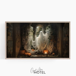 Ghost Samsung Frame TV Art Halloween TV Ghost Autumn Spooky Tv Art