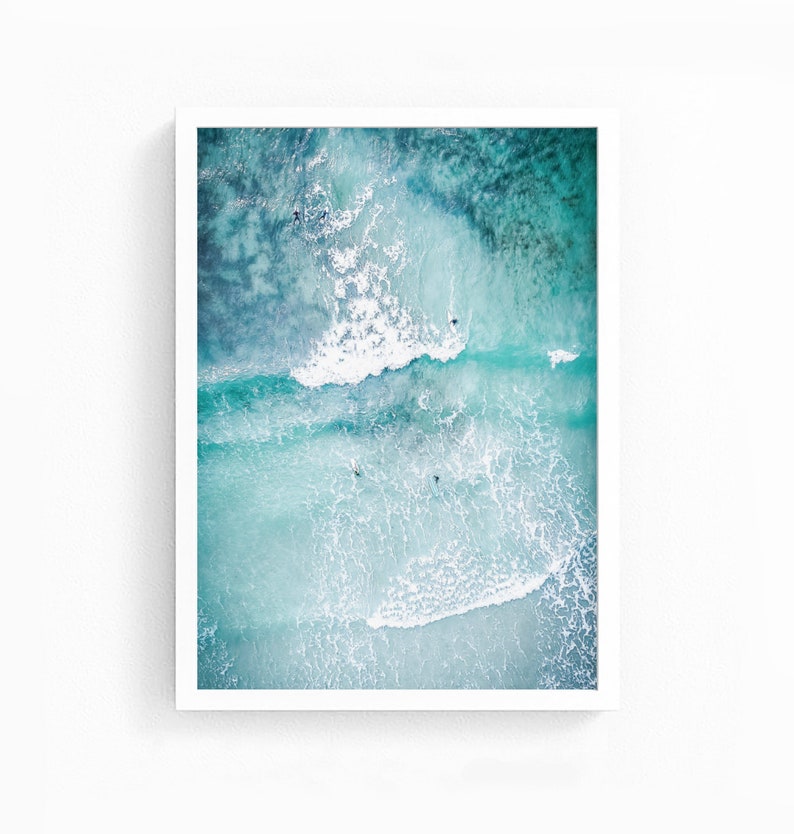 Ocean Art Print Ocean Poster Surf Art Print Beach Surf Etsy UK