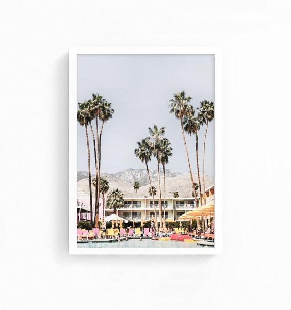 Palm Tree Print, Tropical Wall Art Decor, Large Printable Poster, Pool Print, Tropical Decor, Beach Decor, Digital Prints, Digital Download