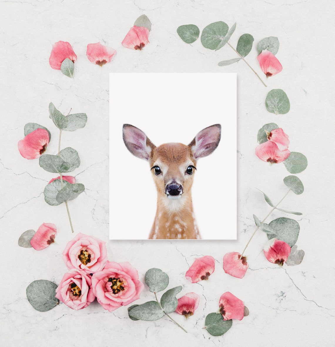 Baby Deer Print Printable Art Woodland Nursery Decor Baby - Etsy