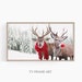 Samsung Frame TV Art Christmas, Digital Download, Frame TV Art, Deer Art, Samsung Frame Winter Art