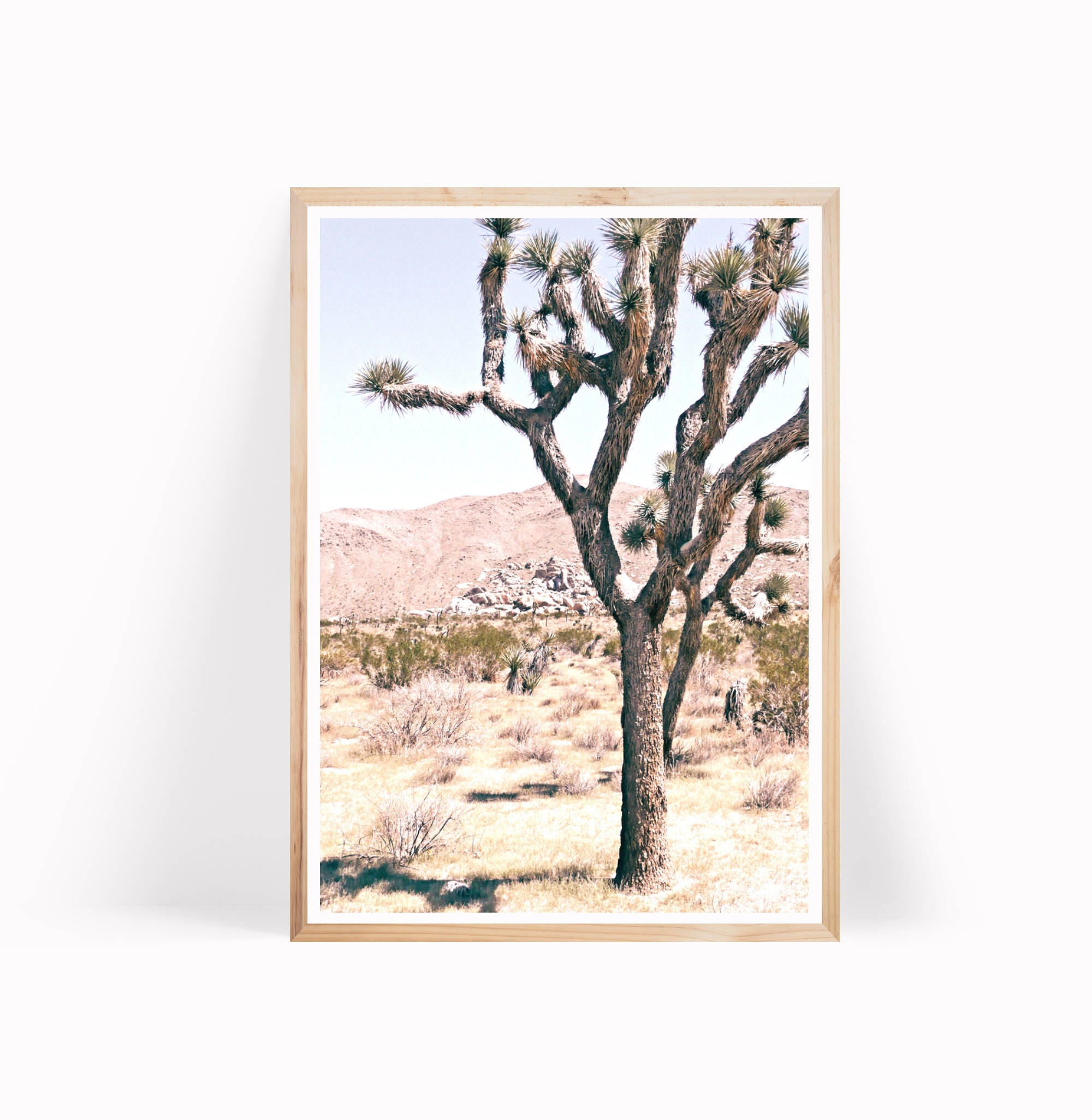 Joshua Tree Wall Art Desert Decor Southwestern Print Boho Etsy