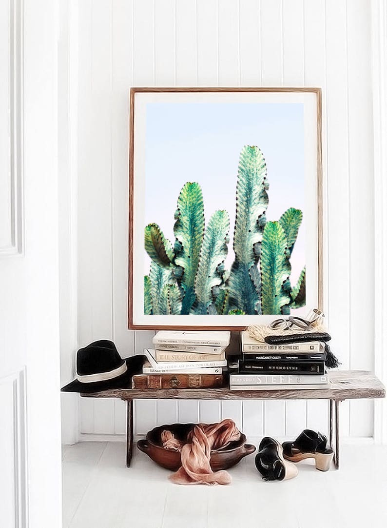 Cactus Photo Print, Desert Collage Art, Wall Art Decor, California Cactus, Southwestern Print, California Desert Print, Cactus Digital Print image 6