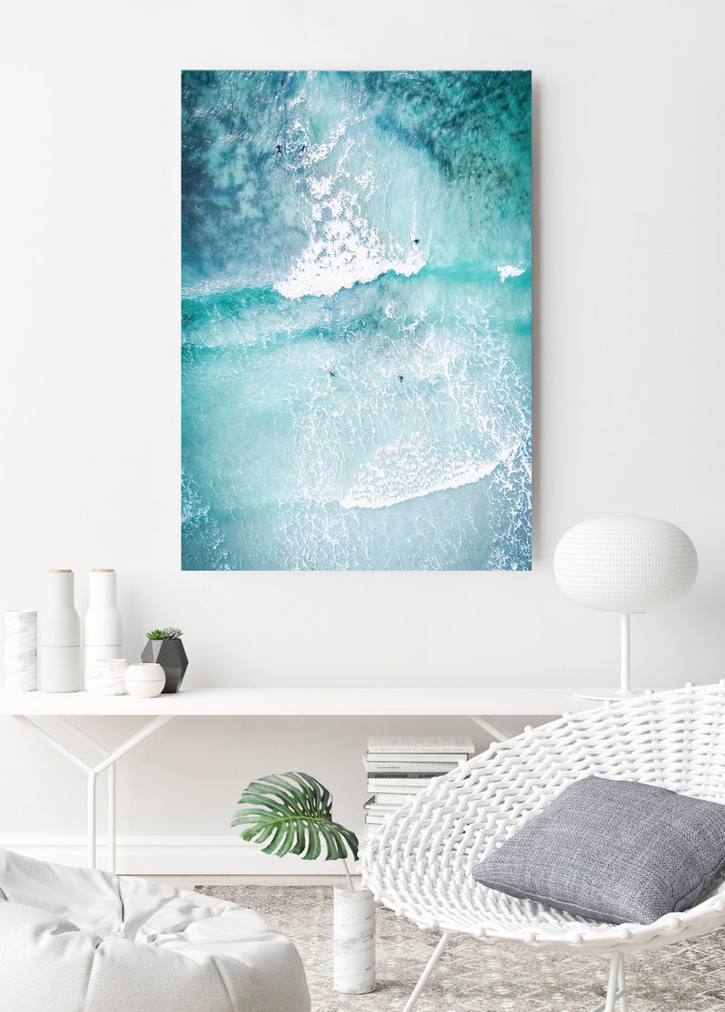 Ocean Art Print Ocean Poster Surf Art Print Beach Surf Etsy UK