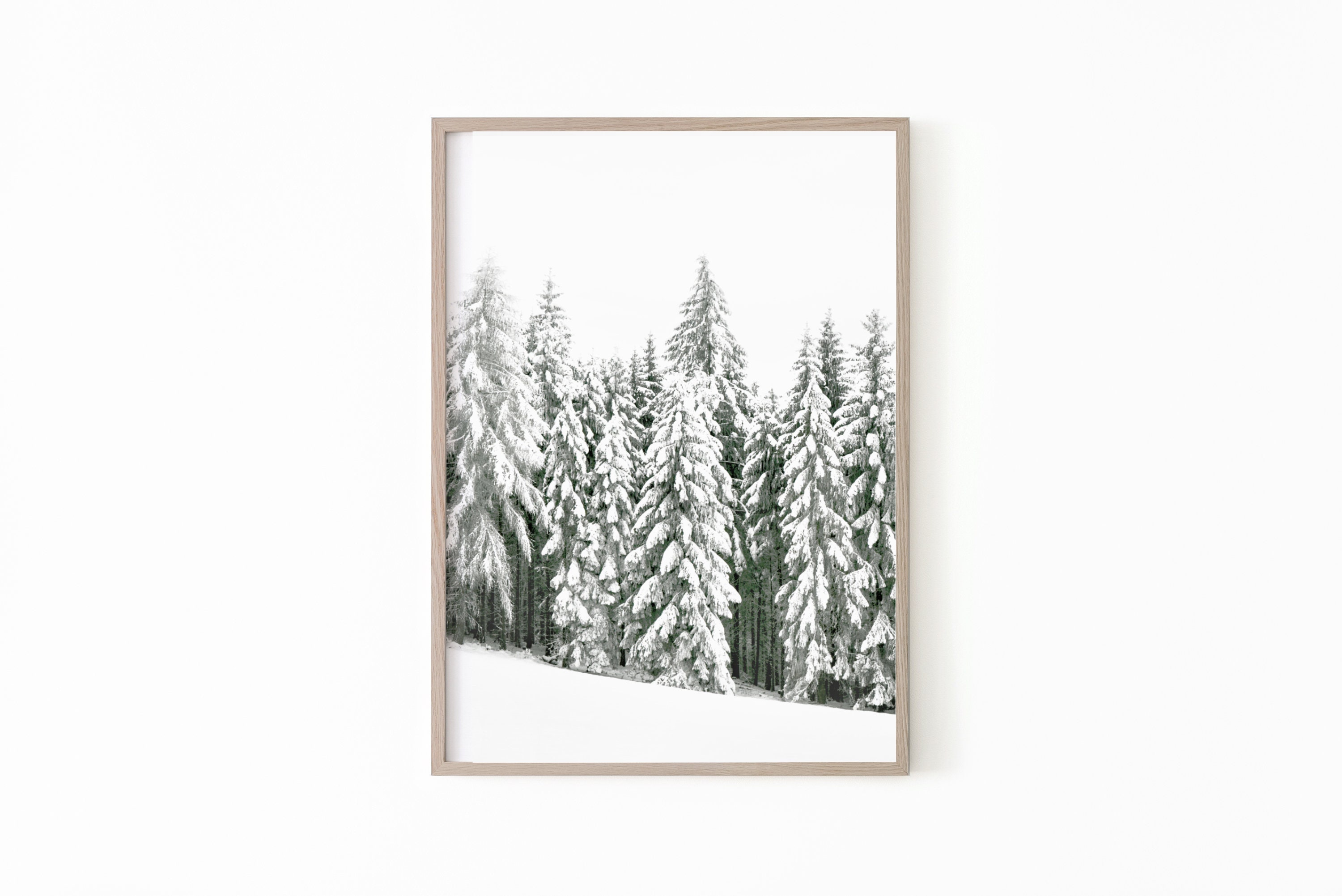 Winter Print Set of 6 Winter Wonderland Printable Christmas | Etsy