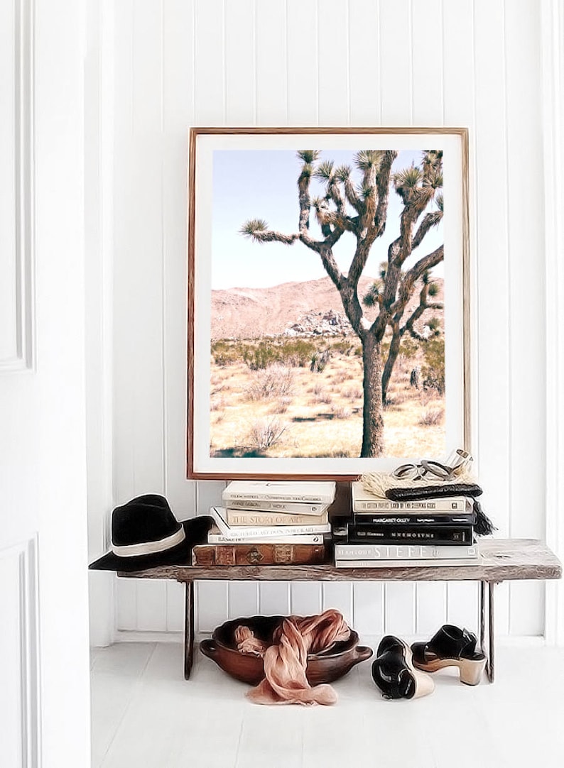 Joshua Tree Wall Art Desert Decor Southwestern Print Boho Etsy