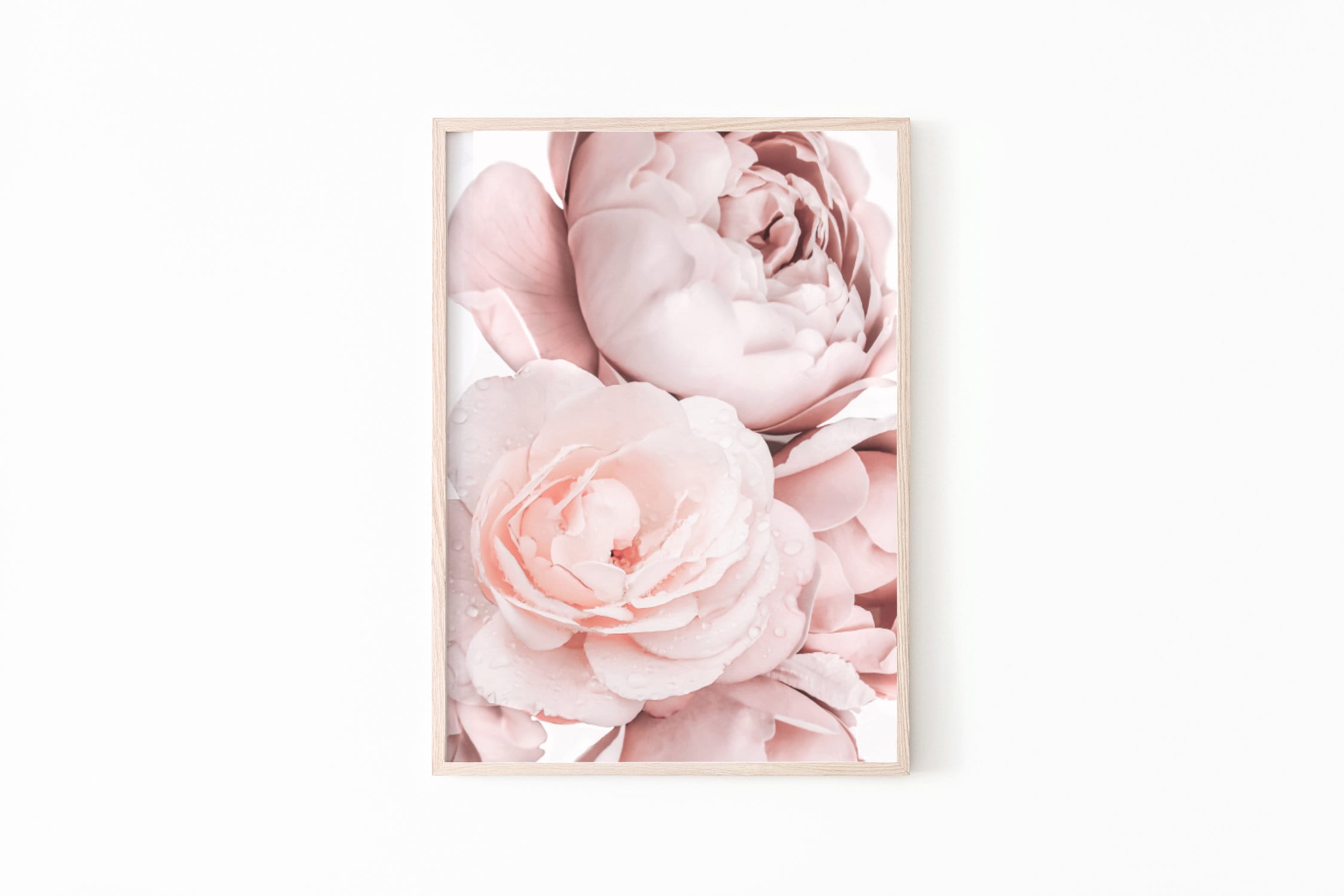 Fashion Printable Art Set of 3 Peony Print Blush Pink Wall | Etsy