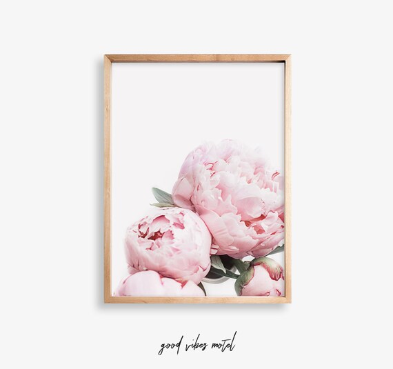 Pink Peony Print, Peony Wall Art Digital Download, Pink Wall Art, Printable Wall Art Floral, Pink Wall Decor, Flower Print Digital
