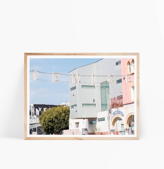 Venice Beach Print, Venice Beach Sign, California Photography, LA Photo, Beach Digital Download, Beach Prints, Beach Decor Large Wall Art