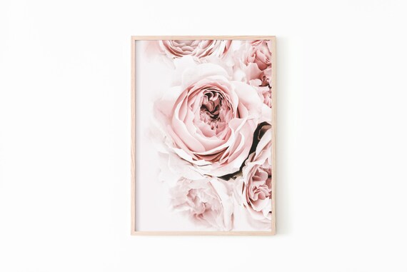Peony Print, Peony Printable Art, Floral Print Wall Art, Peony Wall Art Pink Flower Print, Pink Peony Wall Art