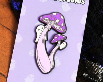 Spooky Shroom Enamel Pin