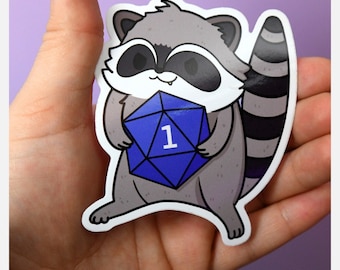 Racoon Familiar Sticker!