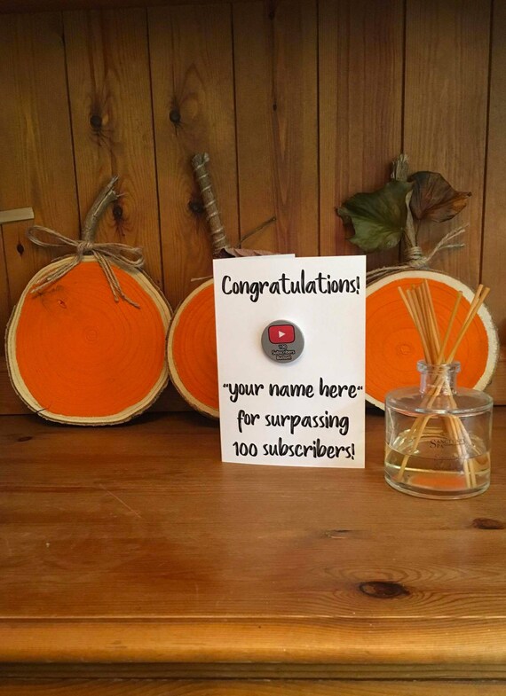 Youtube Play Button Award Card Custom Name & More Etsy