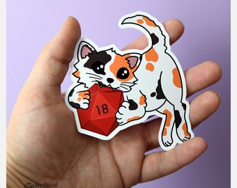Feline Fortune! Kitty Familiar Sticker