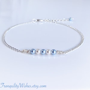 Blue Anklet Etsy UK