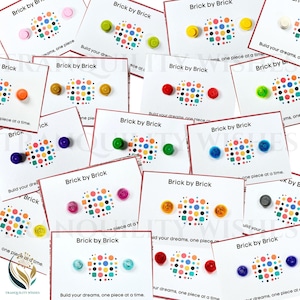 Brick Stud Earrings. Includes a Presentation Card. Brick Earrings Stainless Steel Novelty Jewelry Edgy Earrings Brick Gifts, Brick Jewellery
