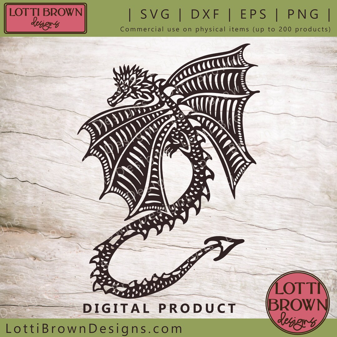 Flying Dragon SVG Dragon Cut File Dragon PNG DXF Eps - Etsy UK