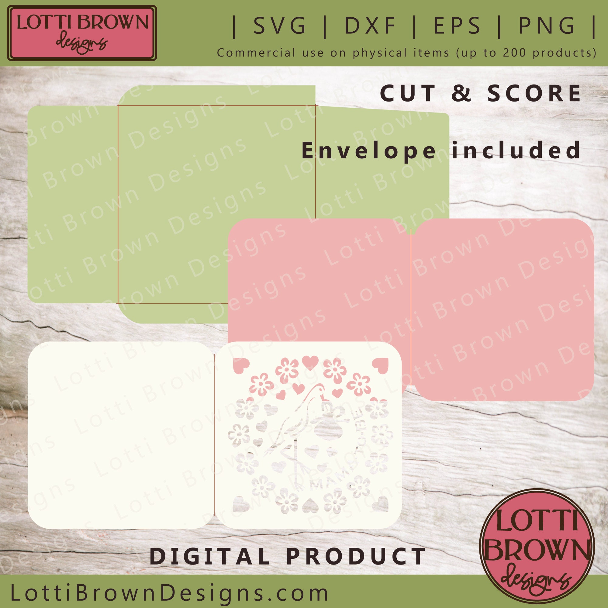 Baby Shower Card SVG Mamatobe Card SVG Template Baby Etsy Canada