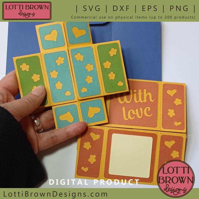 Never Ending Card SVG Template 3D Card SVG Pop up Card SVG - Etsy Australia