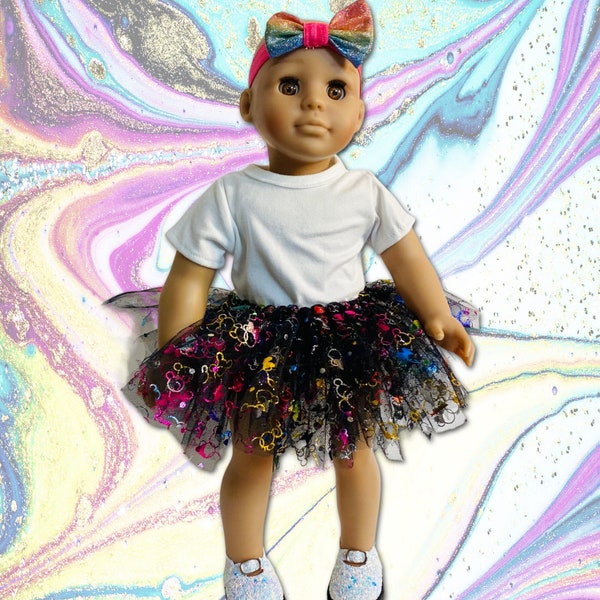 Tutu for  Doll, 18 inch Doll Tutu, Doll Accessories