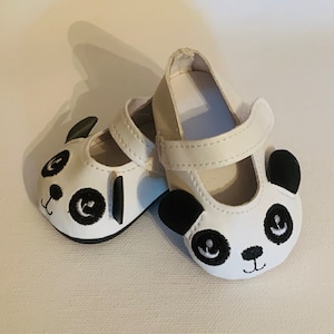 Panda Sandals for Dolls , Panda Shoes for Girl Doll, Sandals for 18 inch Doll, Accessories for Dolls