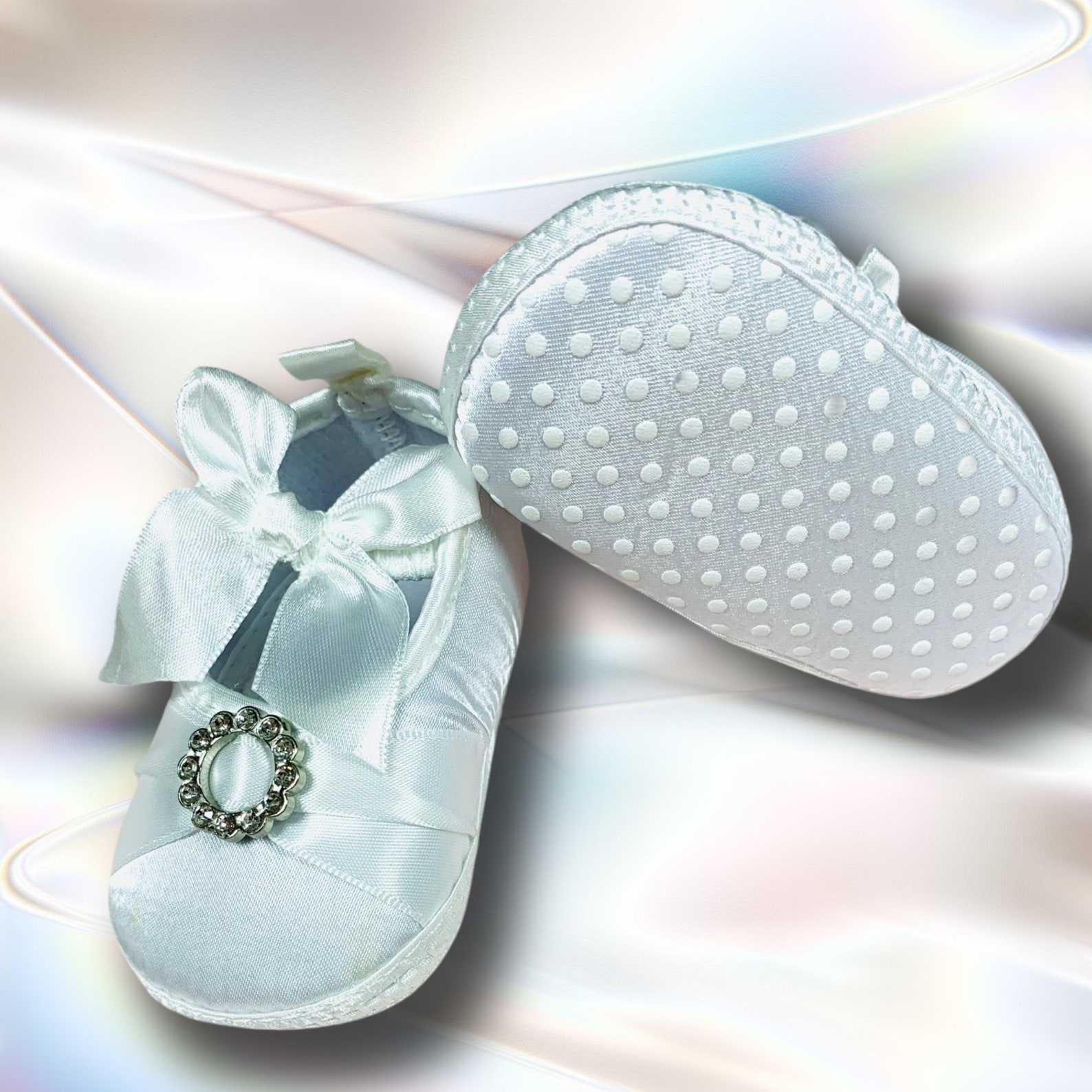 White Lace Shoes for Baby Girl Christening Shoes Baptism Etsy