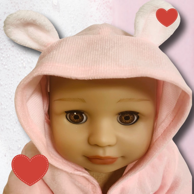 Bathrobe for 18 Inch Dolls Pink Bathrobe Yellow Hooded Robe Etsy