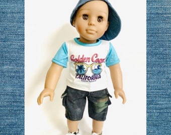 Outfit for Boy Doll, 2-Piece outfit for 18 " Doll, Cloths for Boy Doll