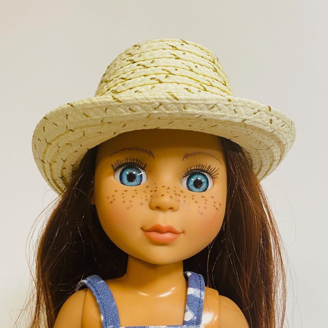 Straw Hat for Doll, Summer Hat for 14 Inch Doll Etsy