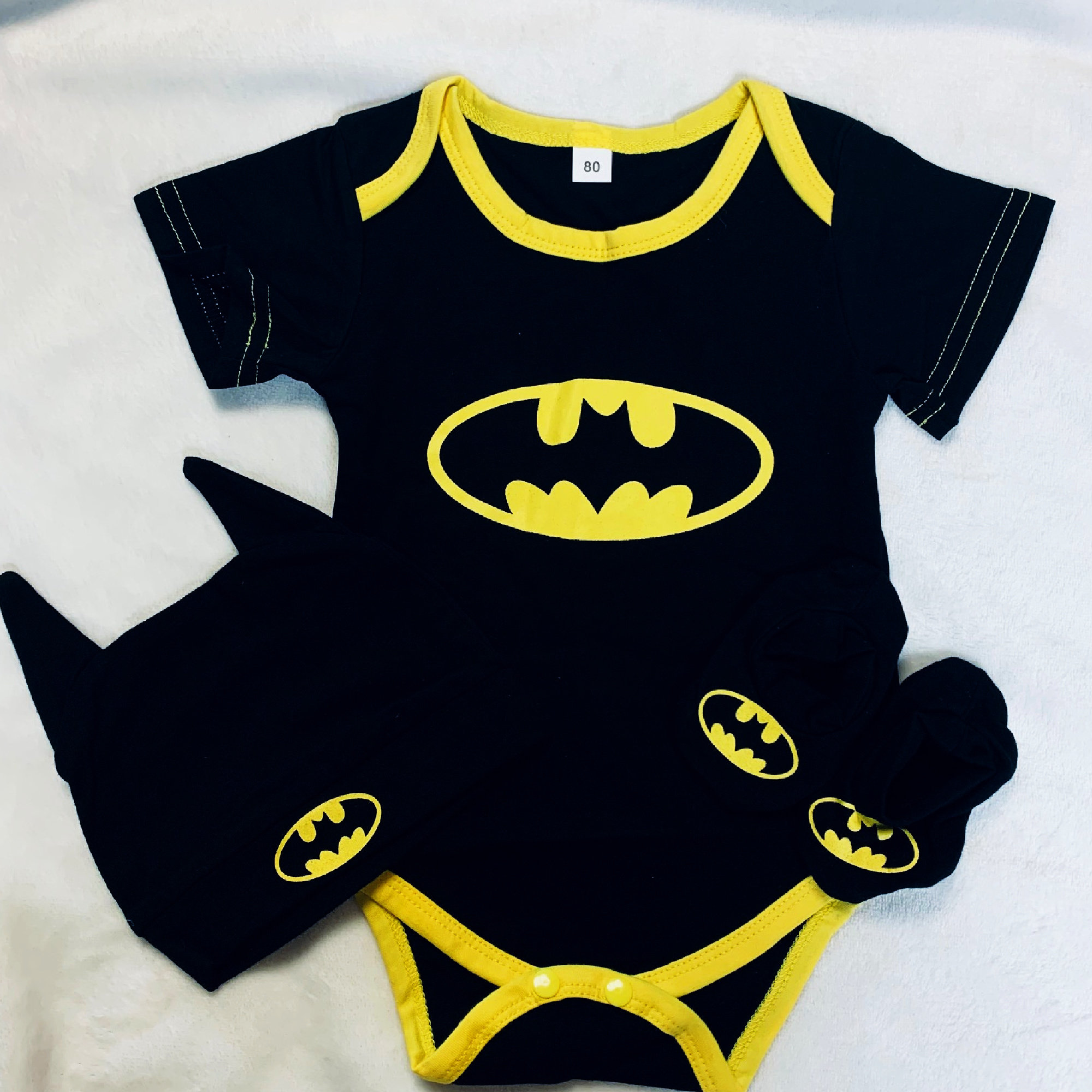 Batman Onesie Set Batman Set for Baby Boy 3 Piece Set for Infant