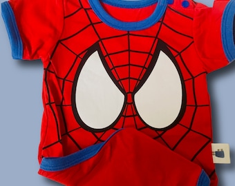 Spiderman Onesie Bodysuit Shirt Shower Gift 
