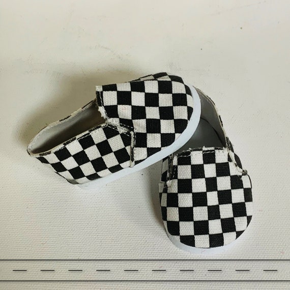 Checker Board Shoes for Dolls Canvas Shoes for 18 Inch Dolls - Etsy