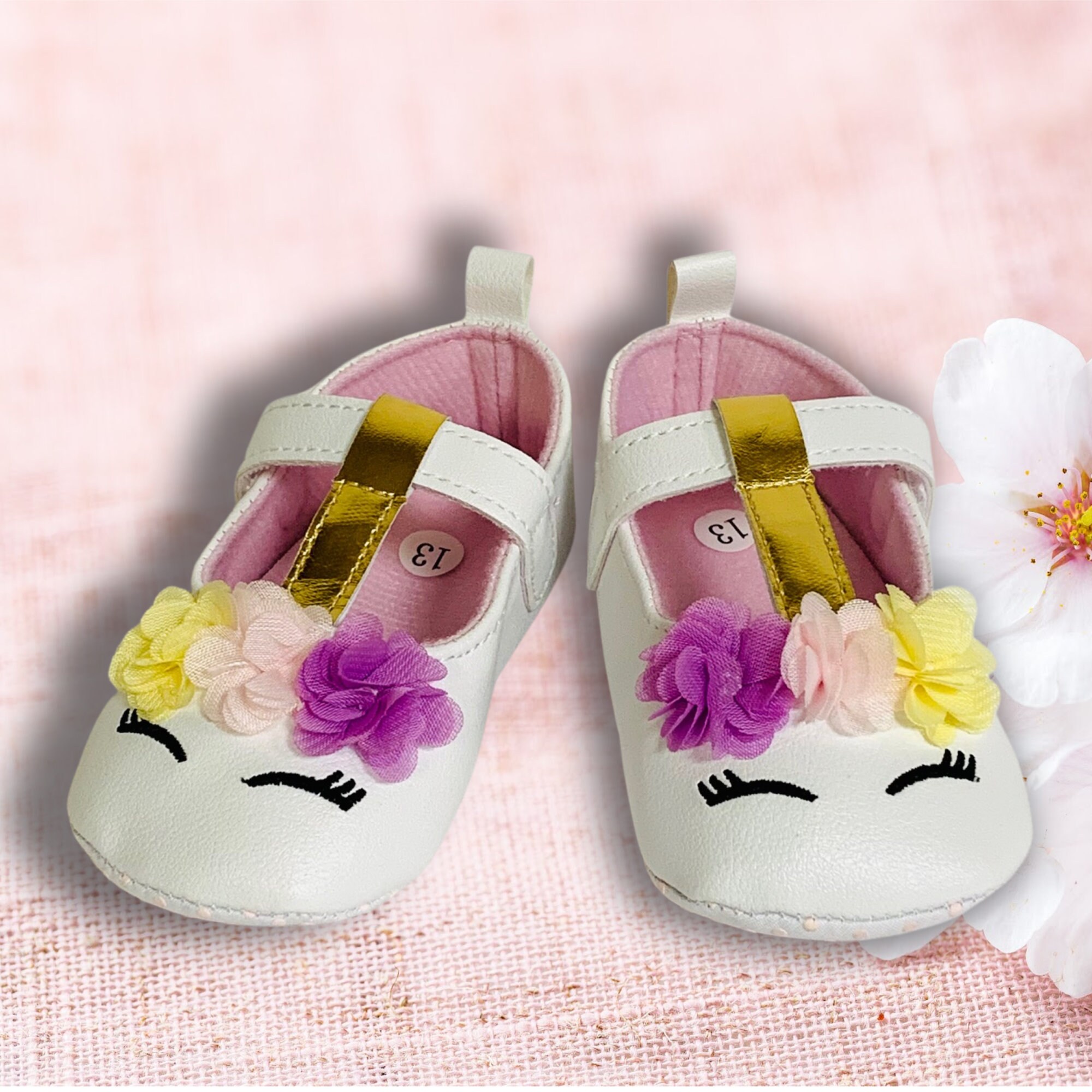 White Unicorn Shoes for Baby Girl White Unicorn Shoes Etsy