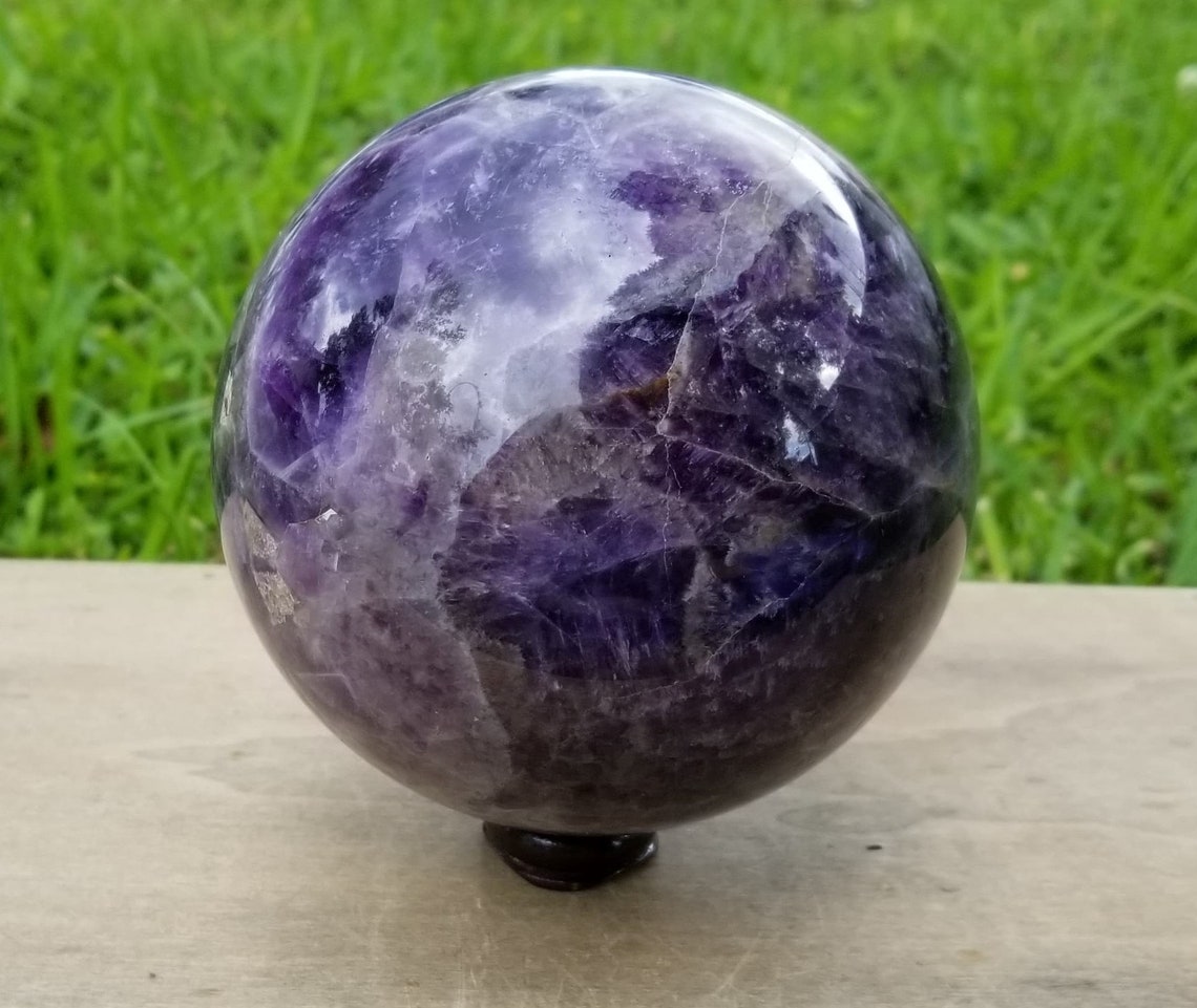 Amethyst Sphere 106 mm Amethyst Sphere 4 lbs 1 oz Very Etsy