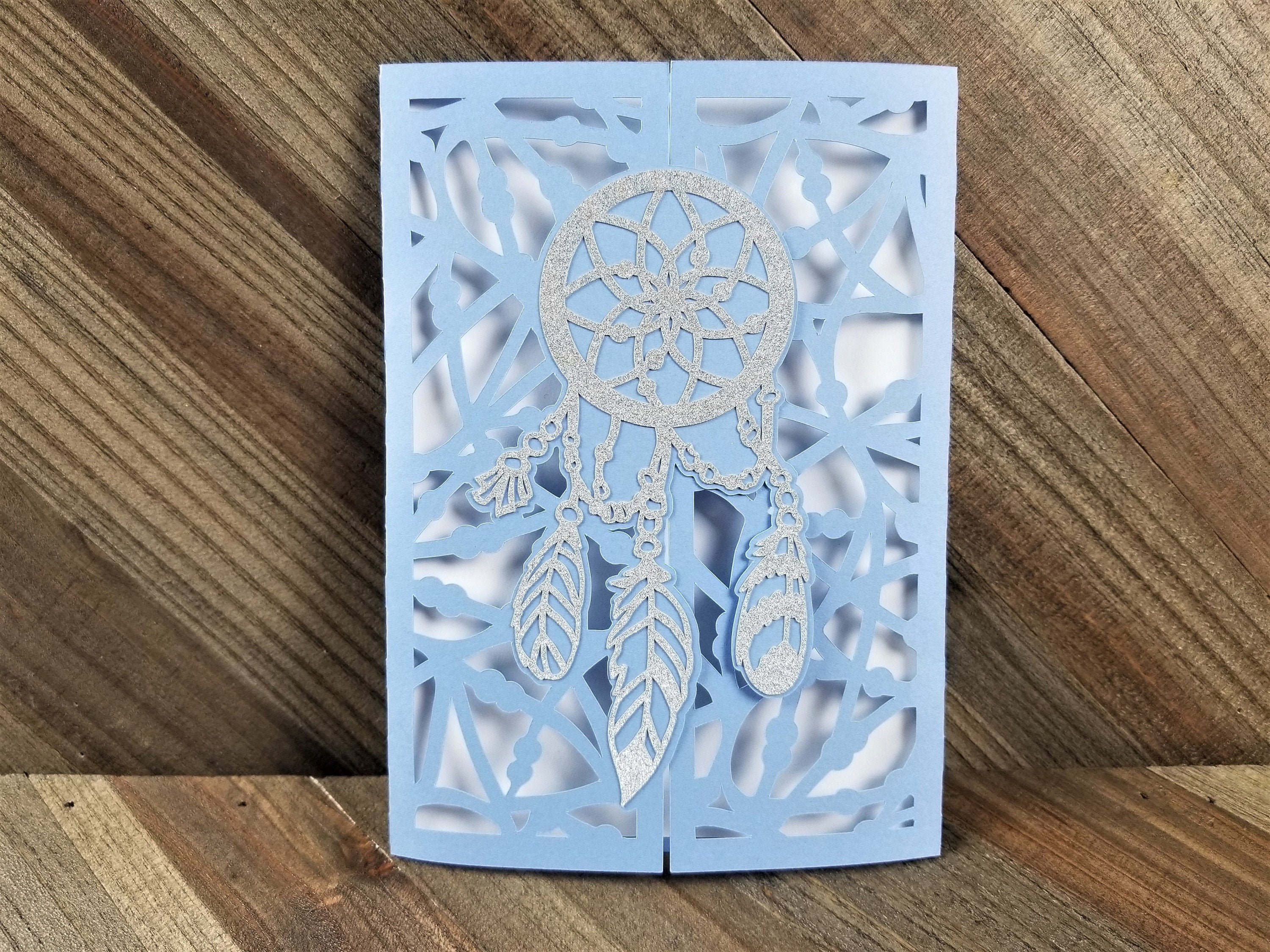 Dreamcatcher Card Dreamcatcher Card Dreamcatcher Theme Card | Etsy