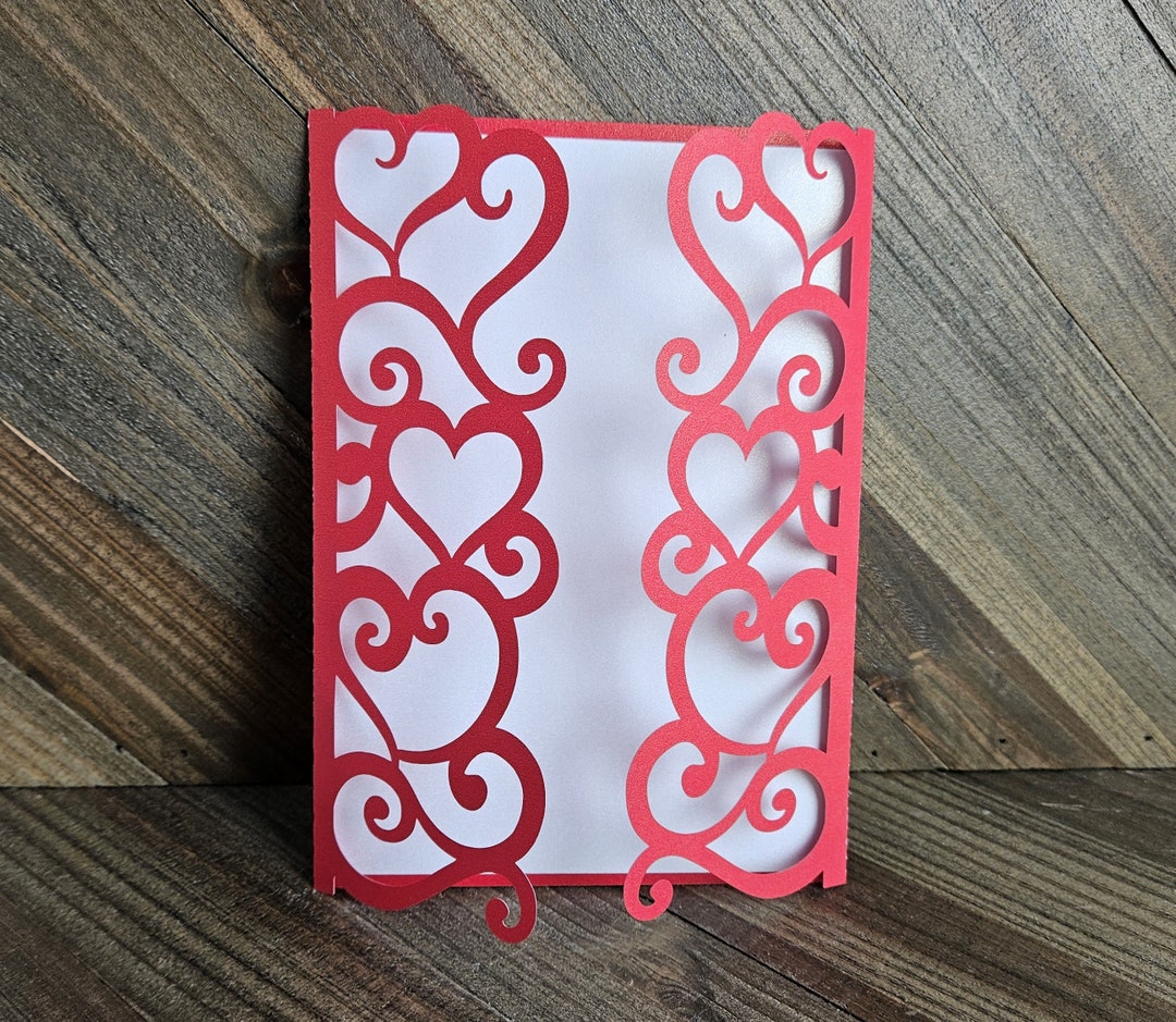 Hearts Swirl Card Hearts Swirl Card Heart Theme Card Love Etsy Canada