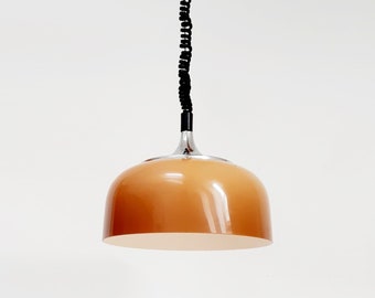 BUD Guzzini PENDANT  Rise & Fall mechanism, Italy 1970