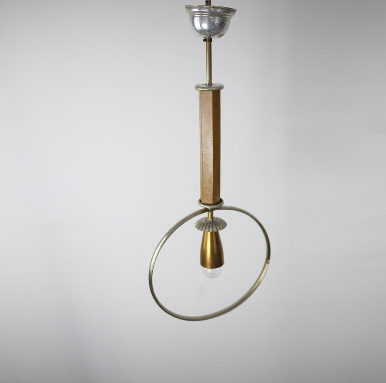 30s ARTDECO CIRCULAR Ceiling Lamp from Yugoslavia