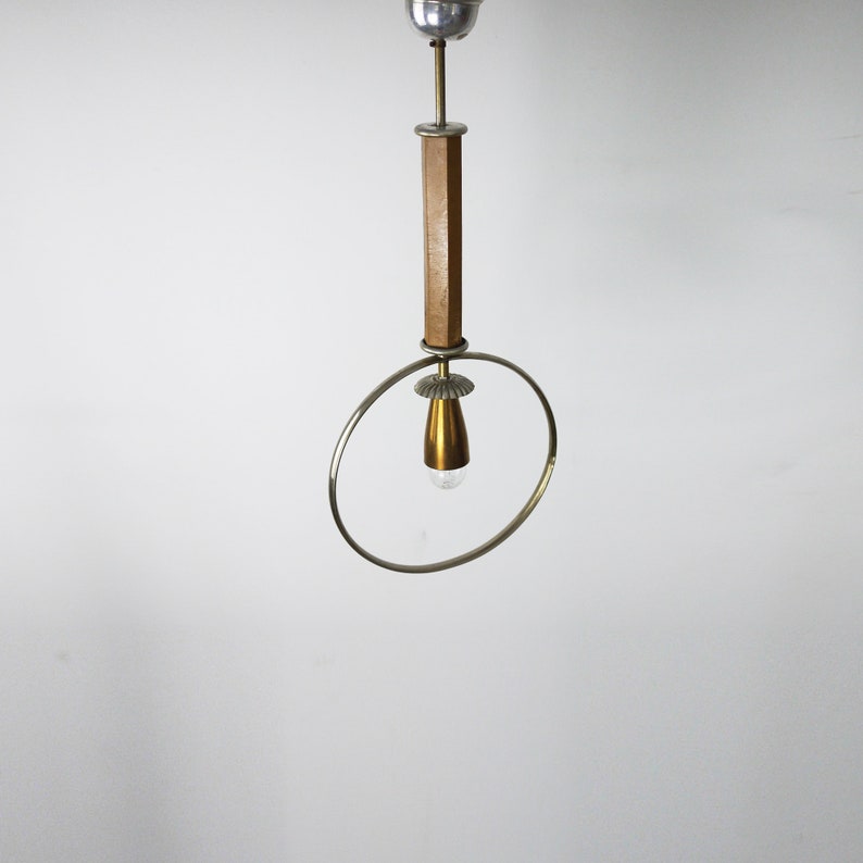 30s ARTDECO CIRCULAR Ceiling Lamp from Yugoslavia