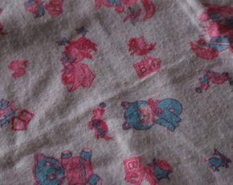 1 Cute Chicks and cats flannel soft flannel fabric 1