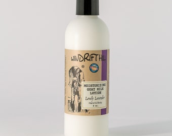 Goat Milk Hand and Body Lotion | Lovely Lavender | 8oz. | All Over Body Moisturizer | Made In Montana | Natural Skincare