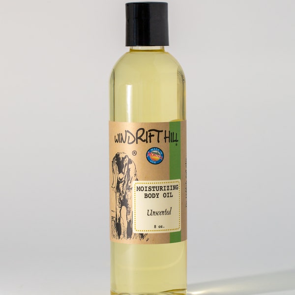 Body Oil | Unscented | 8oz. | all over body moisturizer | Massage Oil | carrier for any essential oil