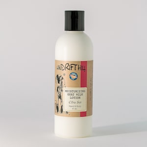 Goat Milk Hand and Body Lotion | Citrus Sun | 8oz. | All Over Body Moisturizer | Made In Montana | Natural Skincare