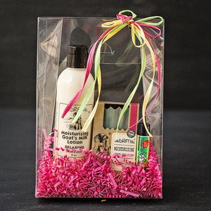 Ziegenmilch Lotion, Ziegenmilchseife, Lippenbalsam Geschenkset