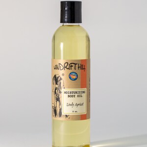 Body Oil |Lively Apricot | 8oz. | all over body moisturizer | Massage Oil