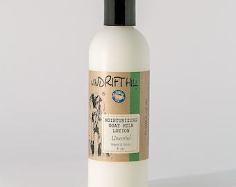 Ziegenmilch Hand & Body Lotion | Unduftendes | 8un. | All Over Body Feuchtigkeits-| Reine und natürliche | Made in Montana | Verwendung unter Make-up